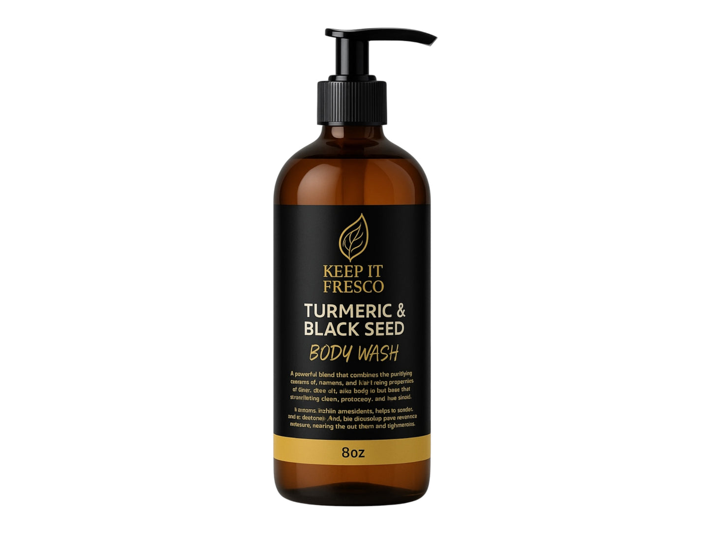 Turmeric and black seed body wash
